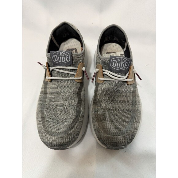 Hey Dude Men Hey Dude Sirocco M Mens Grey Mix Knit Slip On Sneakers 40140-1LJ Size 7